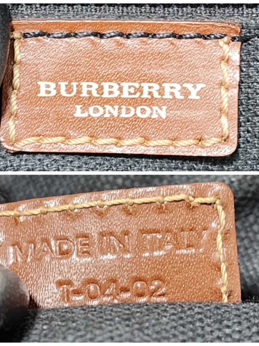 Authentic Burberry Vintage Haymarket Check Pebbled Messenger Bag Brown/Beige - Picture 3 of 14